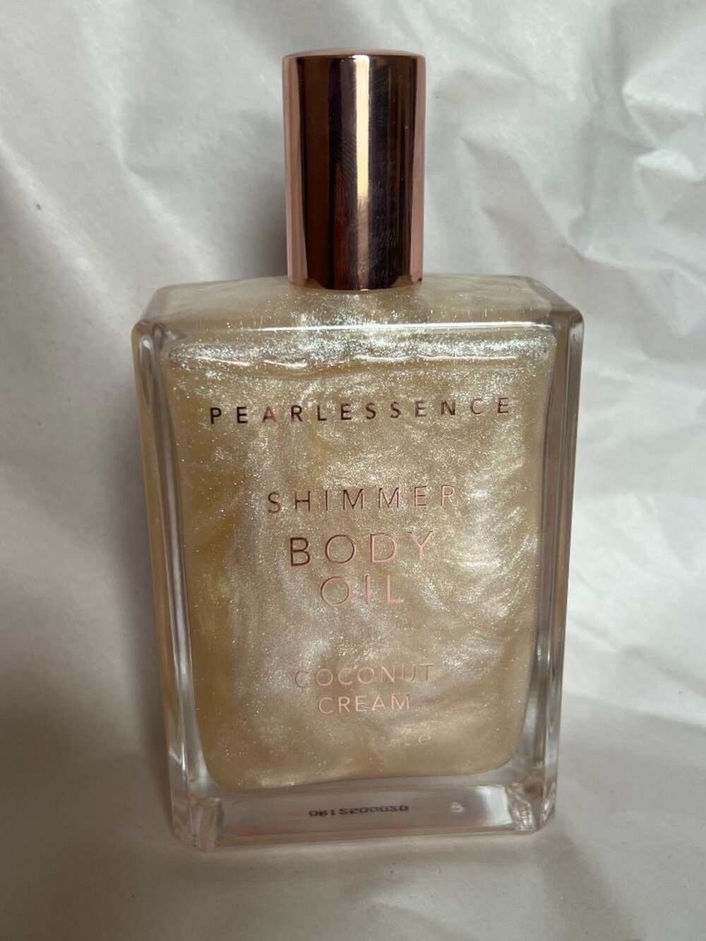Pearlessence Shimmer Body Oil Coconut Cream ~ 5 oz ~ NEW!
